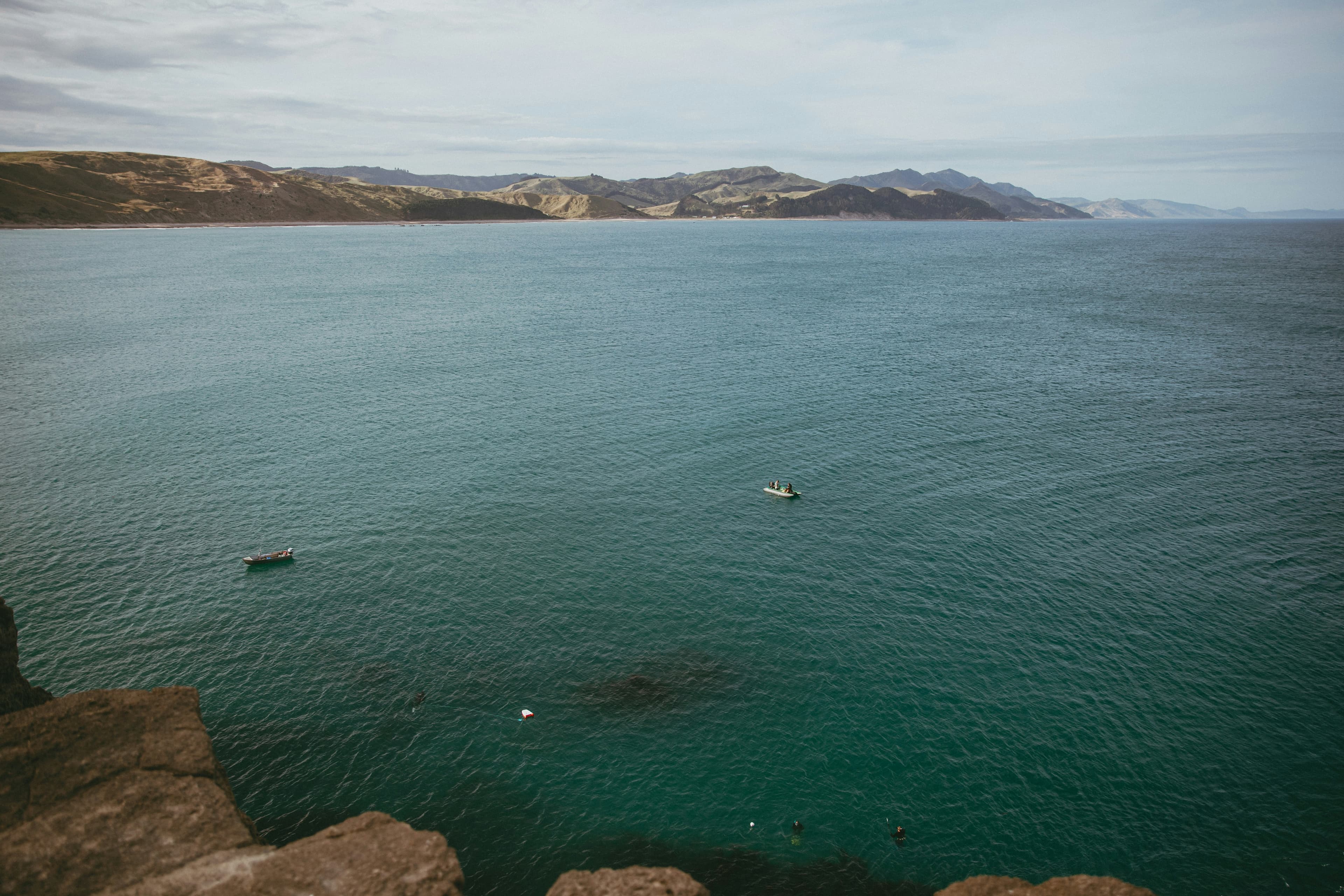 New Zealand coastal cliff view