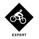 Expert (Grade 5) mountain biking grade icon